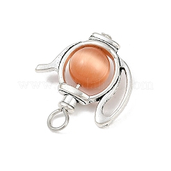 Alloy Cat Eye Pendants&nbsp;PALLOY-JF04105