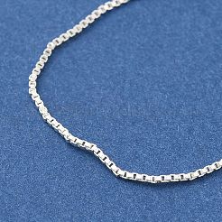Brass Box Chain Adjustable Slider Necklaces&nbsp;NJEW-B119-02S