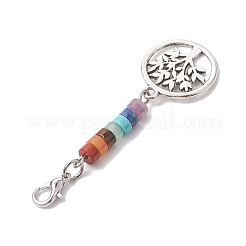 Alloy Tree of Life Pendant Decorations&nbsp;HJEW-JM02062-04
