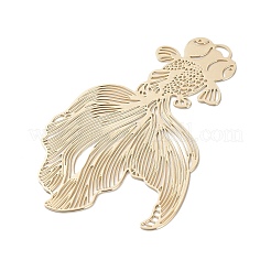 Long-Lasting Plated Brass Filigree Pendants&nbsp;KK-K336-40KCG
