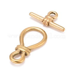 304 Stainless Steel Toggle Clasps&nbsp;STAS-K216-02G