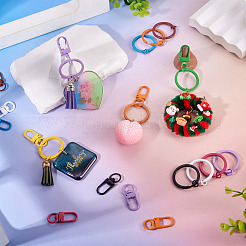 10Pcs Zinc Alloy Baking Paint Swivel Snap Hooks Clasps&nbsp;FIND-TADJ0001-27J