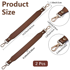 2Pcs PU Leather Bag Handles&nbsp;DIY-CL0002-66A