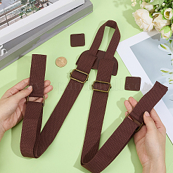 1 Set Nylon & PU Leather Adjustable Webbing Bag Straps&nbsp;DIY-CL0001-88B