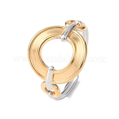 304 Stainless Steel Cuff Open Rings&nbsp;RJEW-P181-02B-A