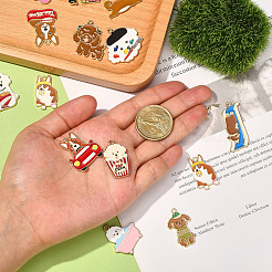 30Pcs 15 Styles Alloy Enamel Pendants&nbsp;ENAM-CJ0002-75