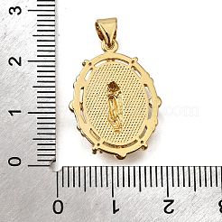 Brass Micro Pave Cubic Zirconia ABS Imitation Pearl Pendants&nbsp;KK-D328-02G-B