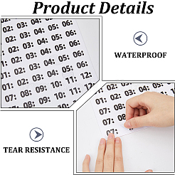 1 Sheet PVC Business Hours Sign&nbsp;DIY-GF0014-45A