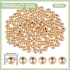 300Pcs Rack Plating Brass Spacer Beads&nbsp;KK-DR0001-27G-04