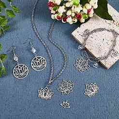12Pcs 6 Style 304 & 201 Stainless Steel Pendants&nbsp;STAS-SZ0002-53