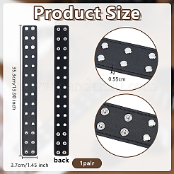 1Pair Leather Adjustable Armbands Sleeve Bands&nbsp;BJEW-OC0001-27
