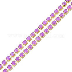Brass Rhinestone Strass Chains&nbsp;CHC-N017-003B-C09
