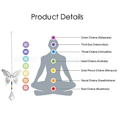 Crystals Chandelier Suncatchers Prisms Chakra Hanging Pendant&nbsp;AJEW-I040-03P