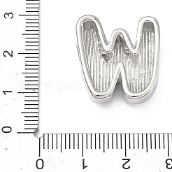 Brass Initial Beads&nbsp;KK-B167-27P-01W
