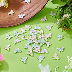 50Pcs 5 Colors Alloy Enamel Pendants&nbsp;ENAM-TA0003-61