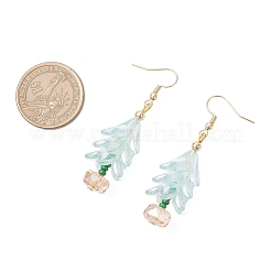 Acrylic Flower Dangle Earrings&nbsp;EJEW-MZ00584