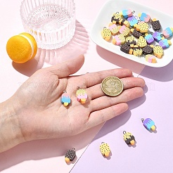 30Pcs 6 Colors Handmade Polymer Clay Pendants&nbsp;PY-YW9D8D-01
