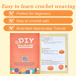 1Set Halloween Theme DIY Pumpkin Knitting Kits for Beginners&nbsp;DIY-SC0026-82