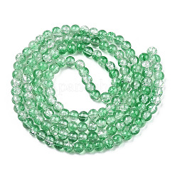 Baking Paint Crackle Glass Bead Strands&nbsp;CCG-S001-4mm-19