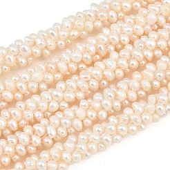 Natural Cultured Freshwater Pearl Woven Beads Strands&nbsp;PA-CBAFEE8-09