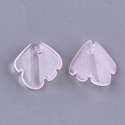 Transparent Spray Painted Glass Pendants&nbsp;LS-GLAA-S183-08A