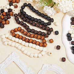 400Pcs 4 Colors Wood European Beads&nbsp;WOOD-GL0001-15