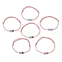6Pcs Natural Gemstone Beads  Bracelets for Men Women&nbsp;BJEW-JB11752