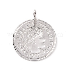 Non-Tarnish 304 Stainless Steel Coin Pendants&nbsp;LS-STAS-F183-05P