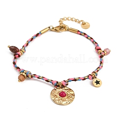 304 Stainless Steel Charms Bracelets&nbsp;BJEW-C114-10G