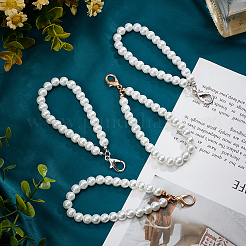 4Pcs 2 Colors Resin Imitation Pearl Beaded Wristlet Straps&nbsp;FIND-PH0008-22
