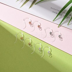 48Pcs 4 Color Eco-Friendly Plastic Earring Hooks&nbsp;STAS-LS0001-01