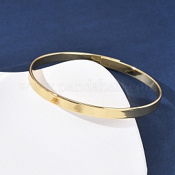 Brass Plain Bangles&nbsp;BJEW-C140-30G