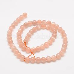 Natural Sunstone Round Beads Strands&nbsp;G-O017-6mm-11