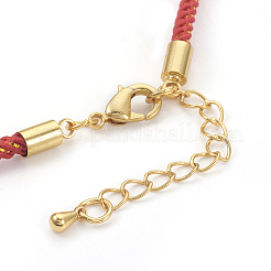 Adjustable Nylon Cord Bracelet Making&nbsp;MAK-F026-B01-G