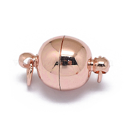 Rack Plating Brass Magnetic Clasps with Loops&nbsp;LS-X-KK-F801-03B-RG