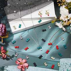 50Pcs 5 Colors Zinc Alloy Connector Charms&nbsp;FIND-FH0010-18
