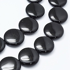 Natural Black Onyx Beads Strands&nbsp;G-E469-09-3mm