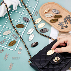16Pcs 4 Colors Iron Decorative Buckles&nbsp;IFIN-FH0001-93