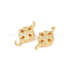 Brass Connector Charms&nbsp;X-KK-H078-28G