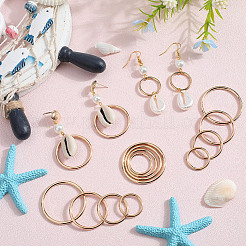 40Pcs 4 Styles Zinc Alloy Linking Rings&nbsp;FIND-SP0002-79G