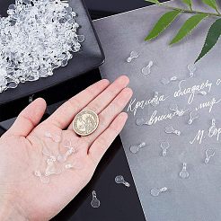 Transparent AS Plastic Pendant Blanks&nbsp;FIND-CA0001-16