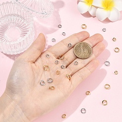 10Pcs 2 Colors Brass Open Jump Rings&nbsp;KK-YW0003-99A