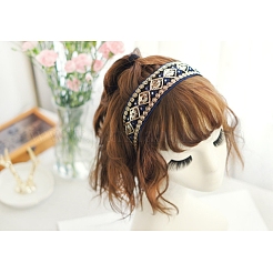 Retro Lace Sequins & Cloth Hair Bands&nbsp;OHAR-PW0001-180C