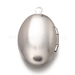 Non-Tarnish 316 Stainless Steel Locket Pendants&nbsp;X-STAS-O135-05P