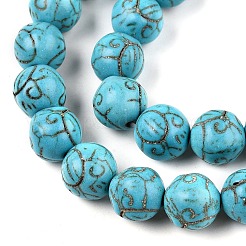 Synthetic Turquoise Beads Strands&nbsp;UNKW-T001-01A