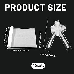 Polyester Pull Bows with Gauze Fabric&nbsp;AJEW-WH0485-10