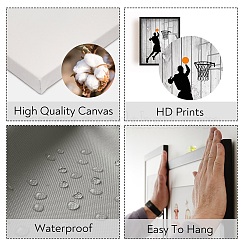 Chemical Fiber Oil Canvas Hanging Painting&nbsp;AJEW-WH0403-002
