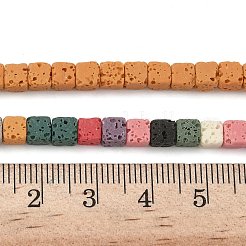 Handmade Porcelain Imitation Lava Rock Beads Strands&nbsp;PORC-P032-01A-M