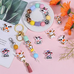 10Pcs 5 Styles Cattle Food Grade Eco-Friendly Silicone Beads&nbsp;SIL-SZ0001-69