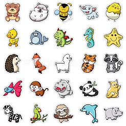 50 Pieces Cartoon Animal Graffiti Waterproof Paper Stickers&nbsp;STIC-R001-10